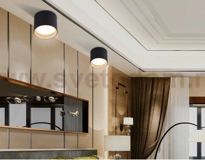 TN5306 BK/GD черный/золото GX53 max 15W D83*65