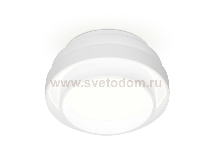 Светильник точечный Ambrella TN601 WH/S белый/песок GX53 D110*53 TECHNO SPOT