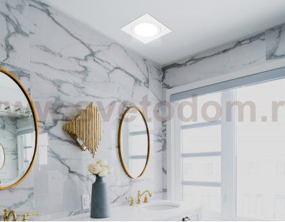 TN6607 WH белый IP44 GX53 max 15W 110*110*23