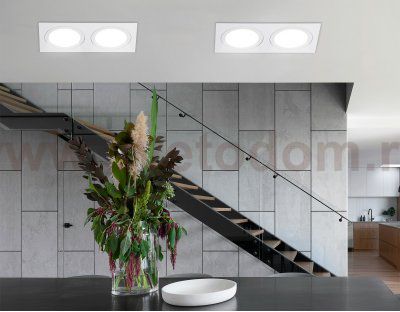 TN6612/2 WH белый IP44 GX53/2 max 15W 215*110*24