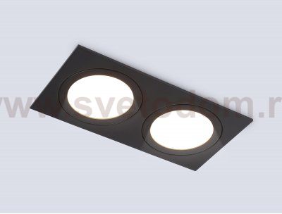 TN6615/2 BK черный IP44 GX53/2 max 15W 215*110*24