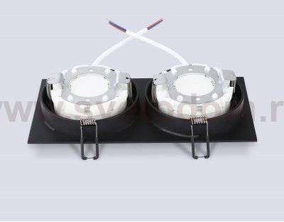 TN6615/2 BK черный IP44 GX53/2 max 15W 215*110*24