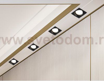 TN6657 BK черный IP44 GX53 110*110*48