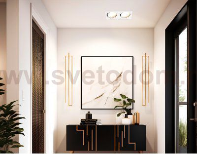 TN6659/2 WH белый IP44 GX53/2 220*110*48