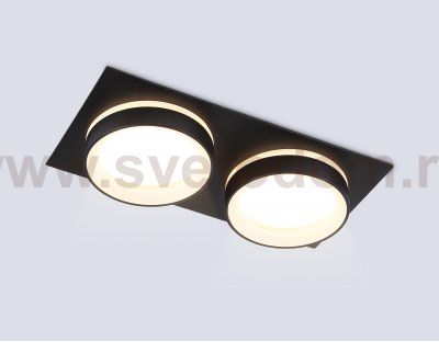 TN6712/2 BK черный IP44 GX53/2 max 15W 210*105*45