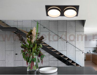 TN6712/2 BK черный IP44 GX53/2 max 15W 210*105*45