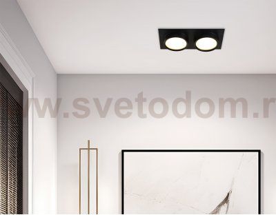 TN6743/2 BK черный IP44 GX53/2 210*110*57