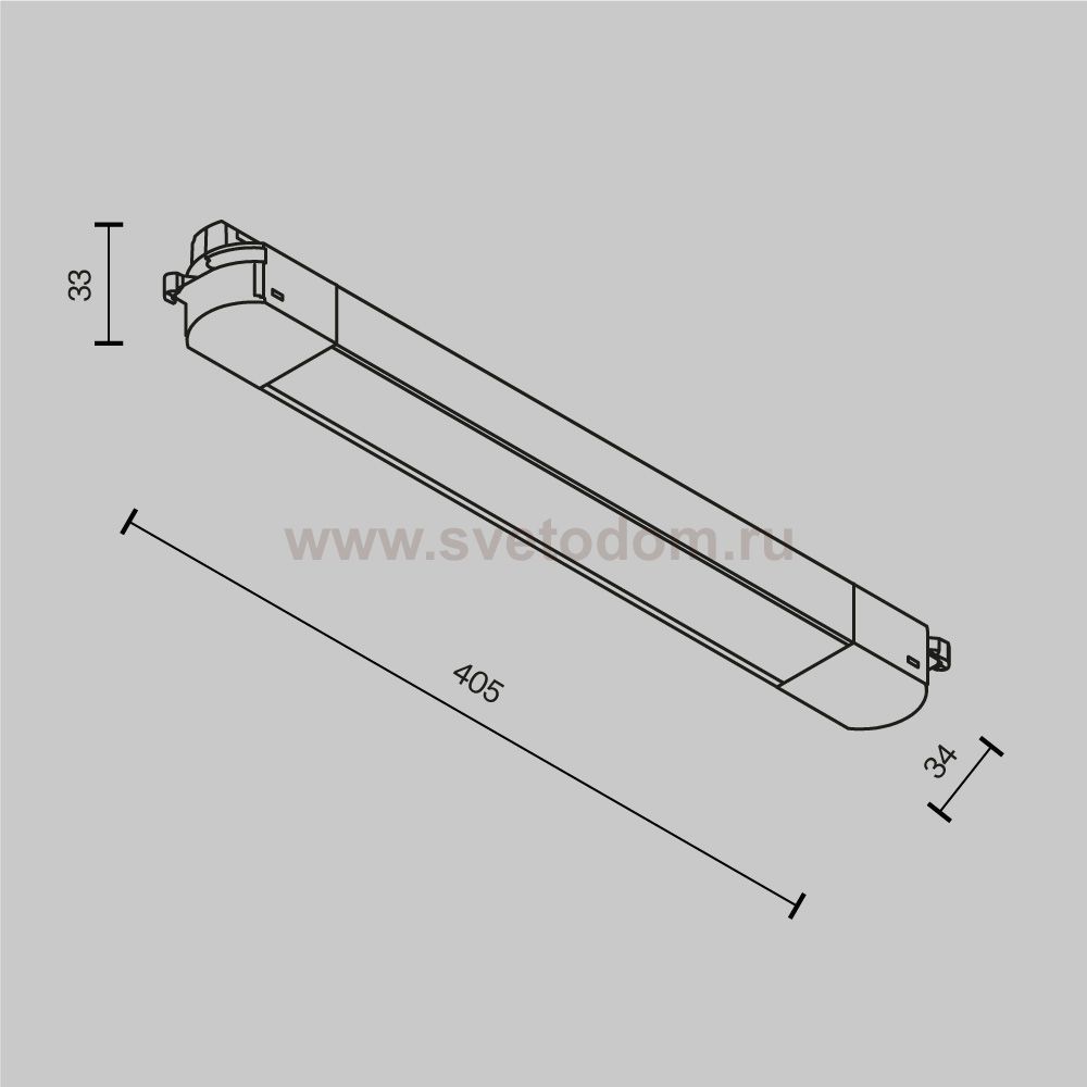 Трековый светильник Technical TR000-1-12W3K-B_1