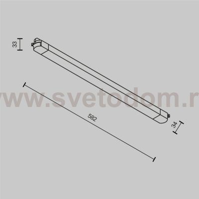 Трековый светильник Technical TR000-1-24W3K-B_1
