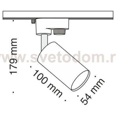 Трековый светильник Maytoni TR002-1-GU10-W