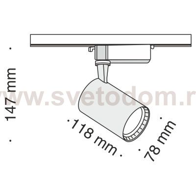 Трековый светильник Maytoni TR003-1-12W3K-W
