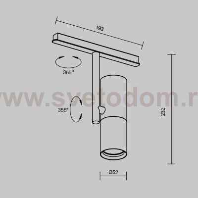 Трековый светильник Maytoni TR005-2-12W4K-BBS Elti