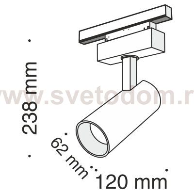 Трековый светильник Maytoni TR019-2-15W4K-B Track lamps
