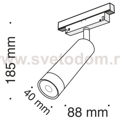 Трековый светильник Maytoni TR019-2-7W4K-B Focus LED 