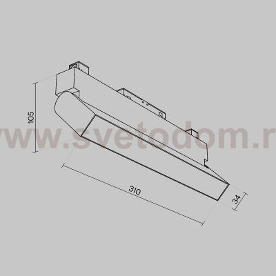Трековый светильник Maytoni TR075-2-20W3K-W Basis Rot