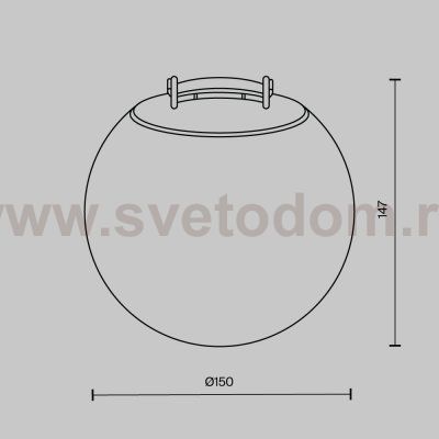 Трековый подвесной светильник Maytoni TR125B-10W3K-B Luna