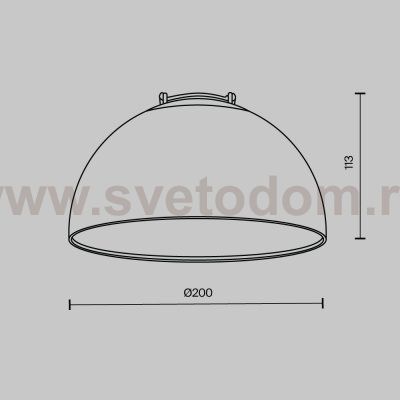 Трековый подвесной светильник Maytoni TR126B-20W4K-W Bowl