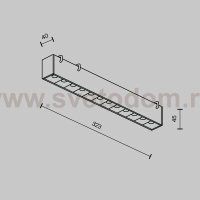 Трековый подвесной светильник Maytoni TR128B-12W4K-M-W Points