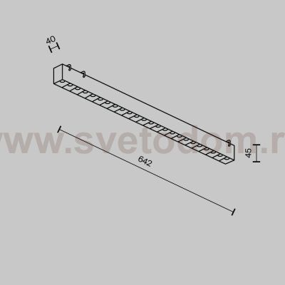 Трековый подвесной светильник Maytoni TR128B-24W3K-M-W Points