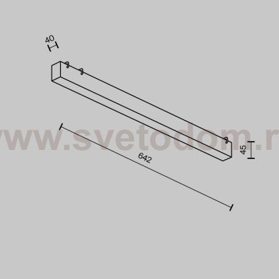 Трековый подвесной светильник Maytoni TR129B-24W4K-W Basis