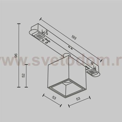 Трековый светильник Maytoni TR133-2-7W3K-BS Alfa S