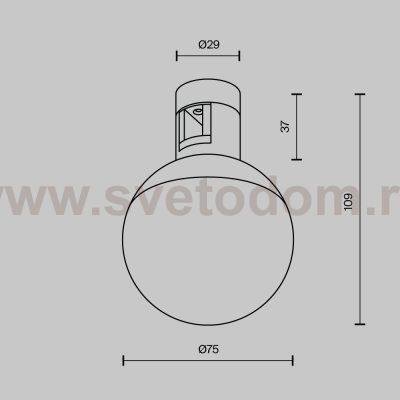 Трековый светильник Technical TR149-1-5W4K-PT