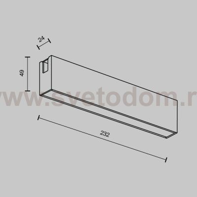 Трековый светильник Maytoni TR151-1-12W4K-B Basis