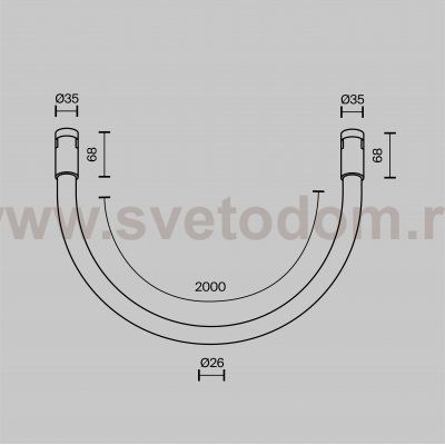 Трековый светильник Technical TR154-1-27W4K-B