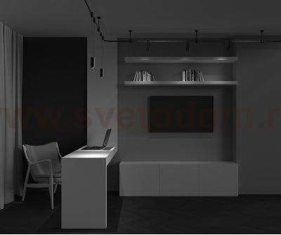 Трековый светильник Technical TR157-1-12W4K-B