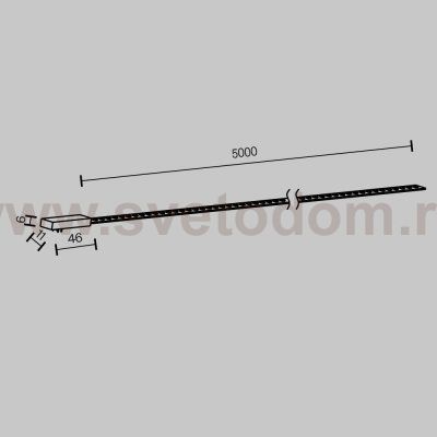 Трековый светильник Maytoni TR160-1-50W3K-5B Flex
