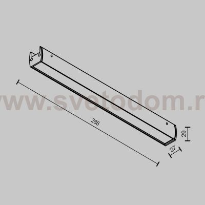 Трековый светильник Maytoni TR161-1-16W3K-B Basis