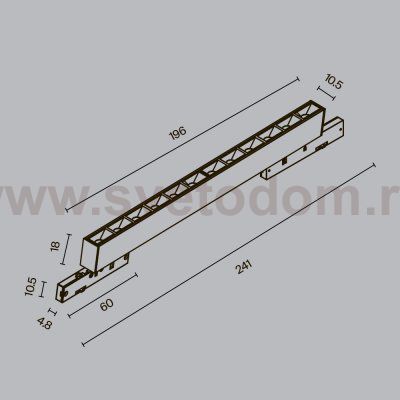 Трековый светильник Maytoni TR193-1-10W3K-M-B Points