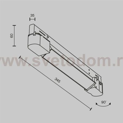 Трековый светильник Technical TR196-3-10W2.7K-W(N)