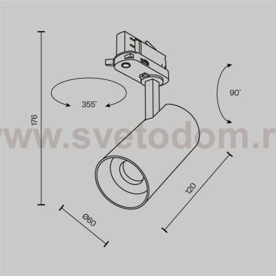 Трековый светильник Maytoni TR197-3-12WCCT-M-W Focus Led