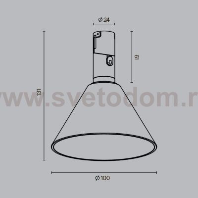 Трековый светильник Maytoni TR206-1-3W3K-B Biancа