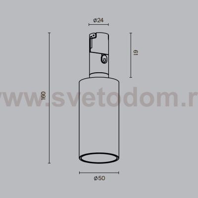 Трековый светильник Maytoni TR207-1-3W3K-B Magnum