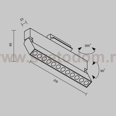 Трековый светильник Technical TR224-1-12WCCT-M-W