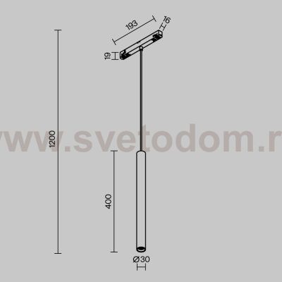 Трековый светильник Technical TR226-4-5WTW-M-DD2-W