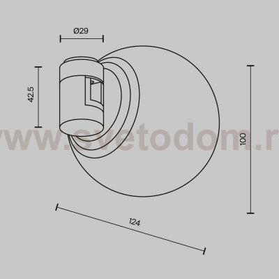Трековый светильник Technical TR229-1-5W4K-BS