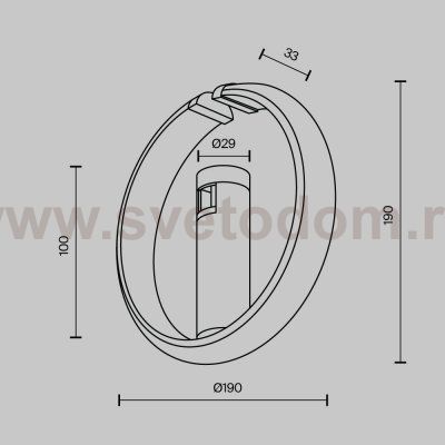 Трековый светильник Technical TR230-1-10W3K-BS