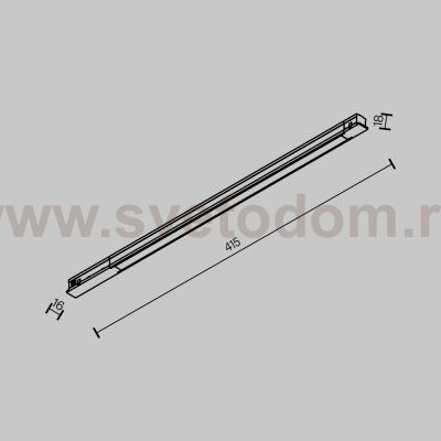 Трековый светильник Technical TR231-2-10W3K-B