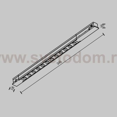 Трековый светильник Technical TR232-2-10W4K-B