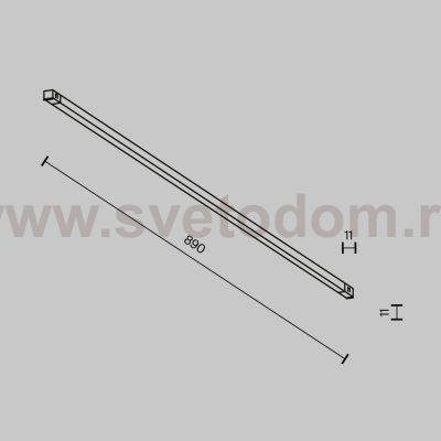 Трековый светильник Technical TR240-2-18W3K-B
