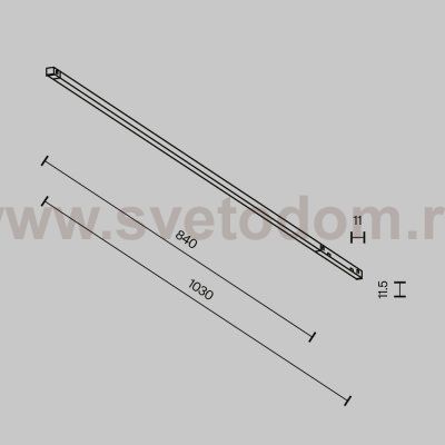 Трековый светильник Technical TR240-4-18WTW-DD2-B