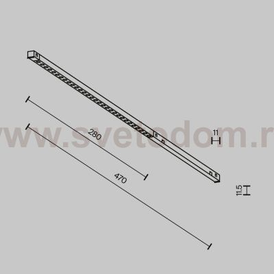 Трековый светильник Technical TR241-4-6WTW-DD2-B