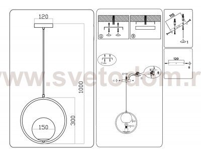 Подвесной светильник Ambrella TR2592 TR
