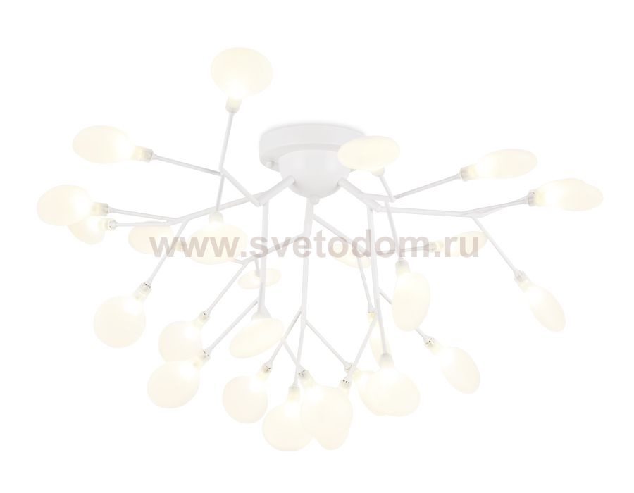 Люстра потолочная Ambrella TR3011/27 WH/FR белый/матовый G4/27 max 20W D730*430 TRADITIONAL