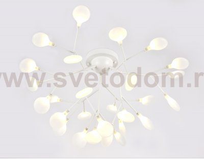 Люстра потолочная Ambrella TR3011/27 WH/FR белый/матовый G4/27 max 20W D730*430 TRADITIONAL
