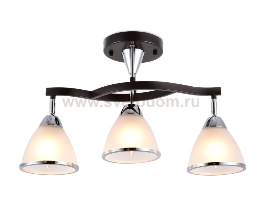 Люстра подвесная Ambrella TR3112/3 DCF/CH темный кофе/хром E27 max 40W 550*150*320 TRADITIONAL