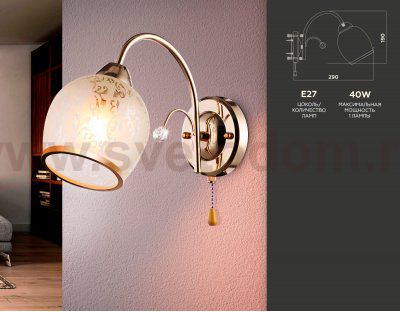 Настенный светильник с выключателем Ambrella TR3195 TR